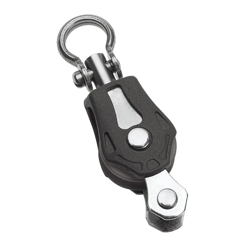 Barton Marine Size 20mm Plain Bearing Pulley Block Single Swivel Becket [N00131] - Blocks