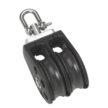 Barton Marine Size 3 45mm Plain Bearing Pulley Block Double w/Swivel [N03230] - Blocks