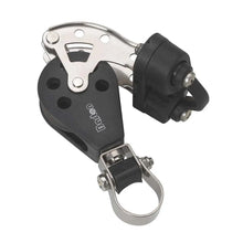 Barton Marine Size 3 Stanchion Lead Block - Single w/Becket Cam Cleat [N03591] - Blocks