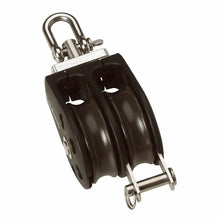 Barton Size 1 30mm Plain Bearing Pulley Block Double Swivel Becket [N01231] - Blocks