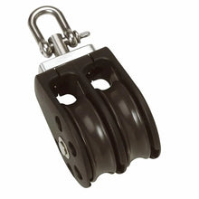 Barton Size 2 35mm Plain Bearing Pulley Block Double w/Swivel [N02230] - Blocks