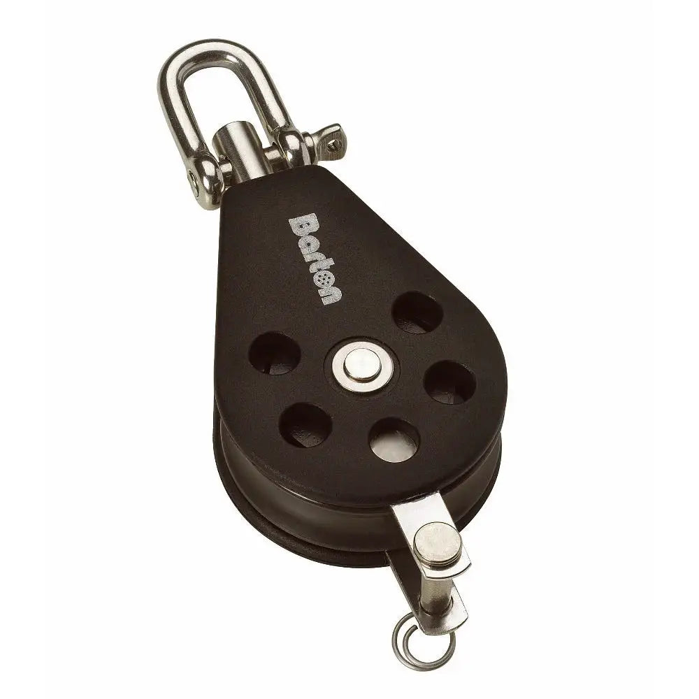 Barton Size 2 35mm Plain Bearing Pulley Block Single Swivel Becket [N02131] - Blocks