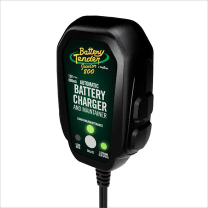 Battery Tender 12V 800mA Lead Acid/Lithium Selectable Battery Charger [022-0199-DL-WH] - Battery Management