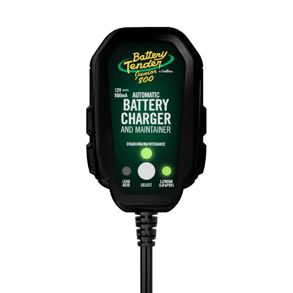 Battery Tender 12V 800mA Lead Acid/Lithium Selectable Battery Charger [022-0199-DL-WH] - Battery Management