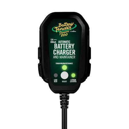 Battery Tender 12V 800mA Lead Acid/Lithium Selectable Battery Charger [022-0199-DL-WH] - Battery Management
