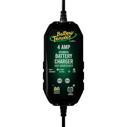 Battery Tender 6V/12V 4A Lead Acid Lithium Selectable Battery Charger [022-0209-BT-WH] - Battery Management