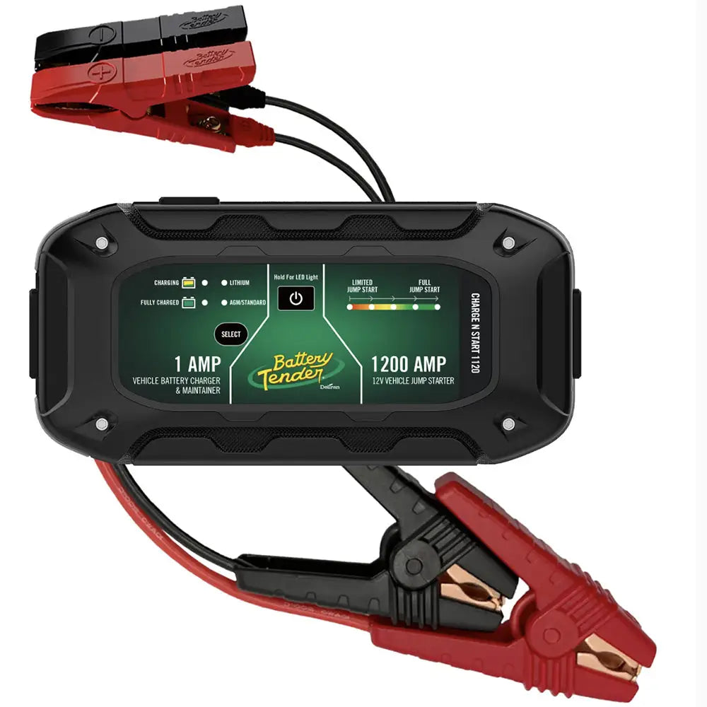Battery Tender Charge N Start 1120 1 Amp Battery Charger 1200 Amp Jump Starter [030-7012-WH] - Battery Chargers