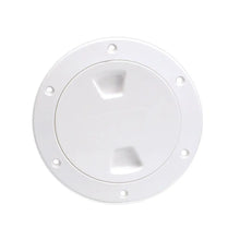 Beckson 4’’ Smooth Center Screw-Out Deck Plate - White [DP40-W] - Deck Plates