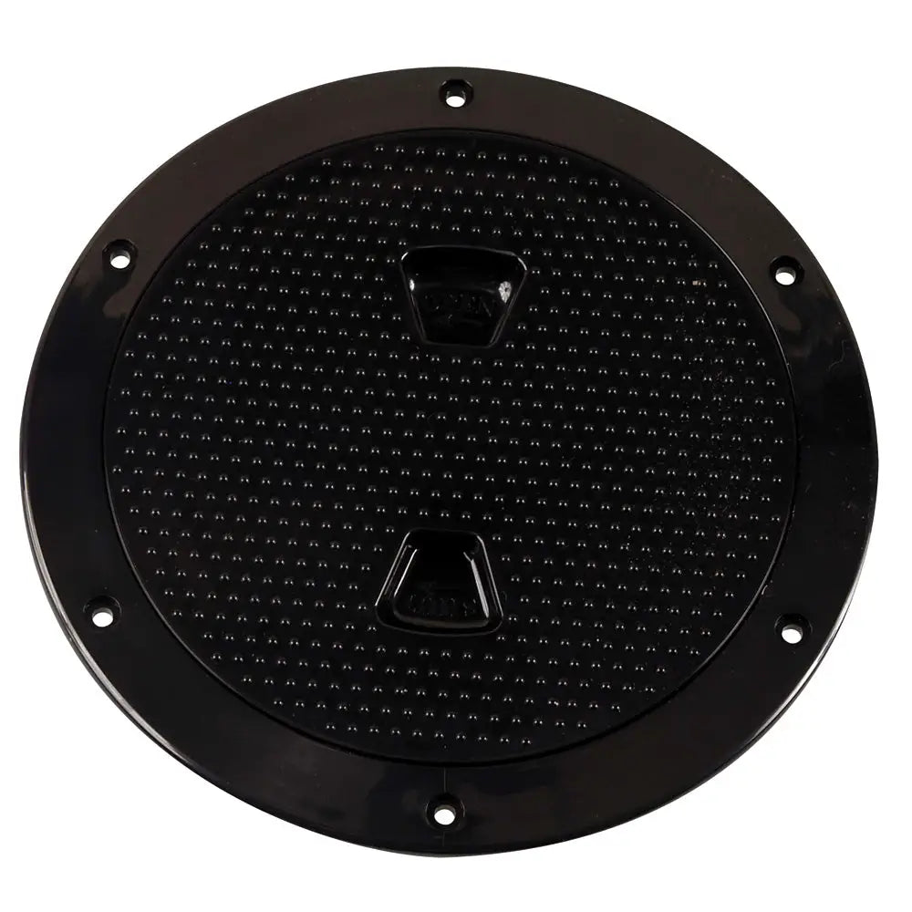 Beckson 6’’ Non-Skid Screw-Out Deck Plate - Black [DP62-B] - Deck Plates