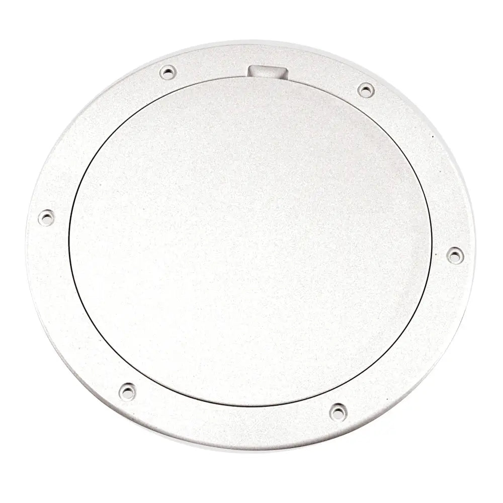 Beckson 6’’ Smooth Center Pry-Out Deck Plate - White [DP61-W] - Deck Plates
