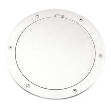Beckson 6’’ Smooth Center Pry-Out Deck Plate - White [DP61-W] - Deck Plates