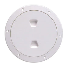 Beckson 6’’ Smooth Center Screw-Out Deck Plate - White [DP60-W] - Deck Plates