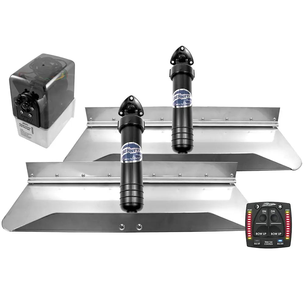 Bennett Marine 24x9 Hydraulic Trim Tab System w/One Box Indication [249OBI] - Trim Tabs