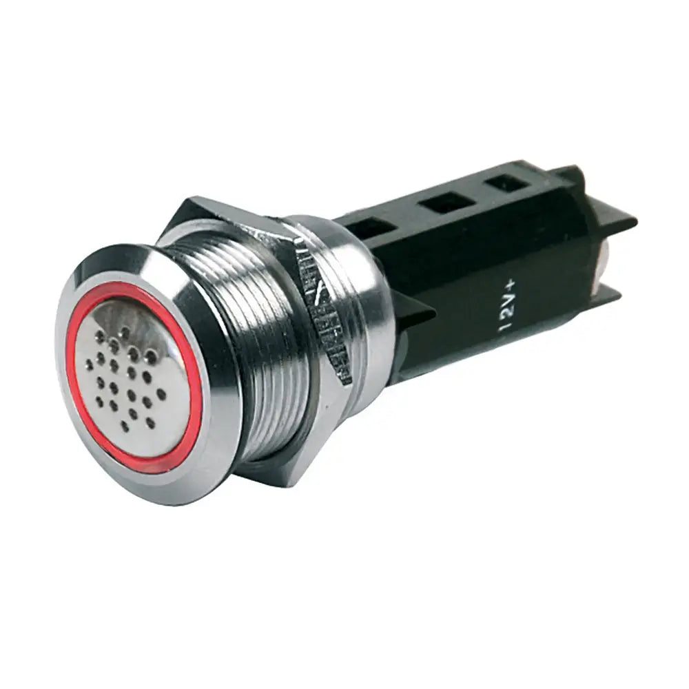 BEP 12V Buzzer w/Red LED Warning Light - Stainless Steel [80-511-0009-00] - Switches & Accessories