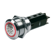 BEP 12V Buzzer w/Red LED Warning Light - Stainless Steel [80-511-0009-00] - Switches & Accessories