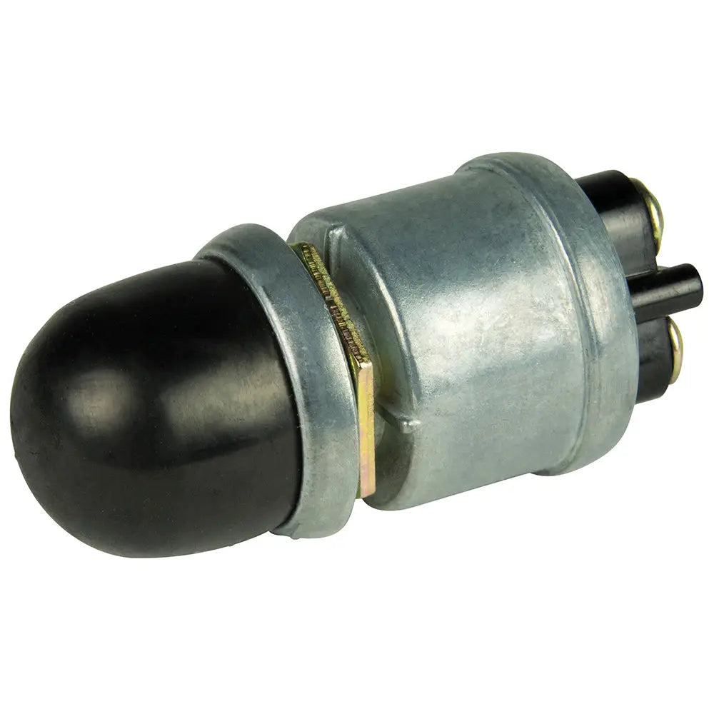BEP 2-Position SPST Heavy-Duty Push Button Switch w/Cover - OFF/(ON) - 35 Amp [1001508] - Switches & Accessories