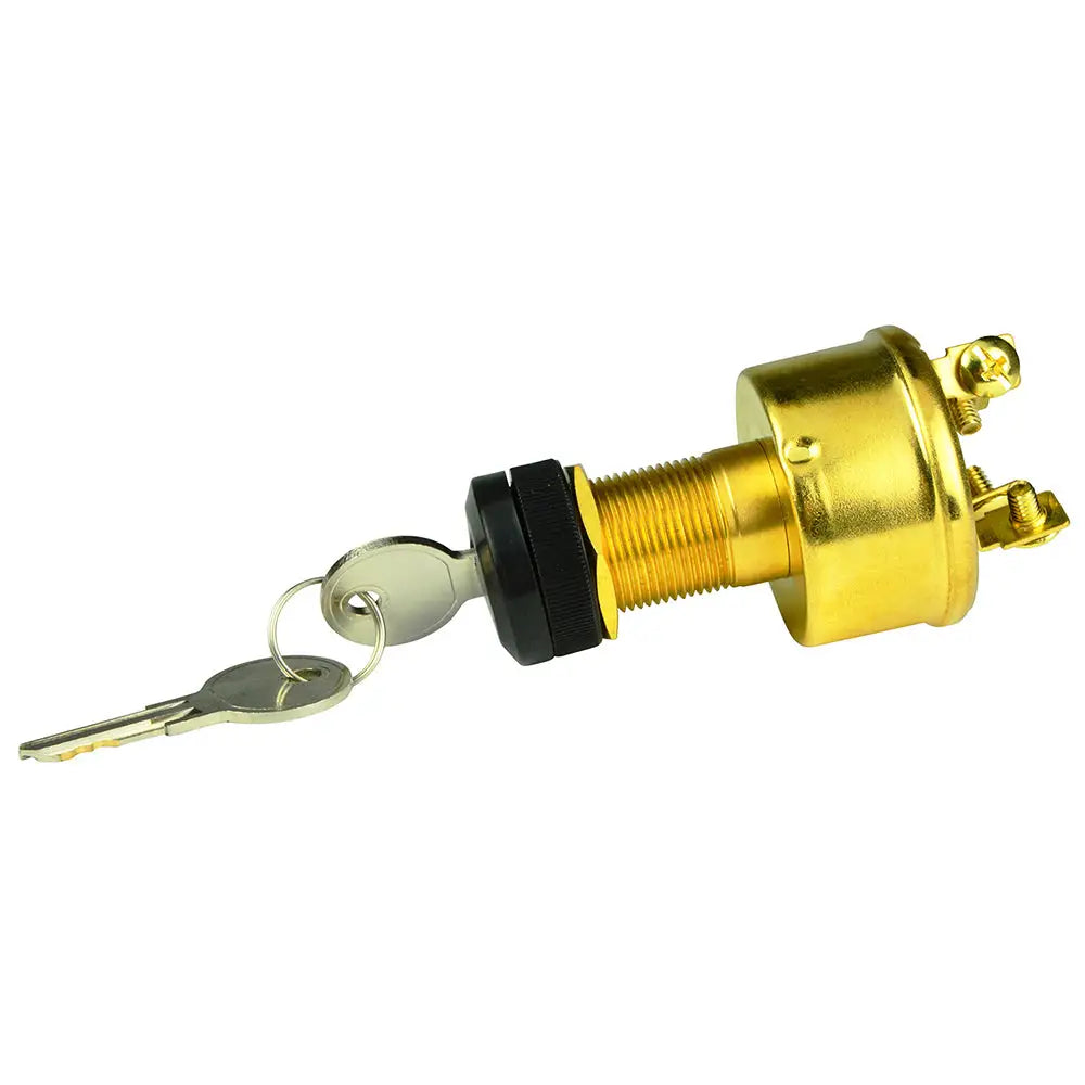 BEP 4-Position Brass Ignition Switch - Accessory/OFF/Ignition Accessory/Start [1001609] - Switches & Accessories