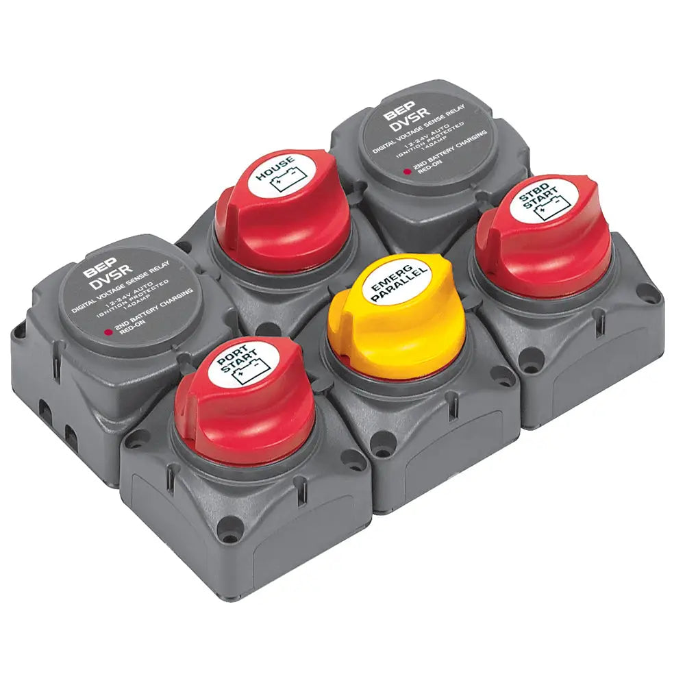 BEP Battery Distribution Cluster f/Twin Outboard Engines w/Three Battery Banks [717-140A-DVSR] - Battery Management