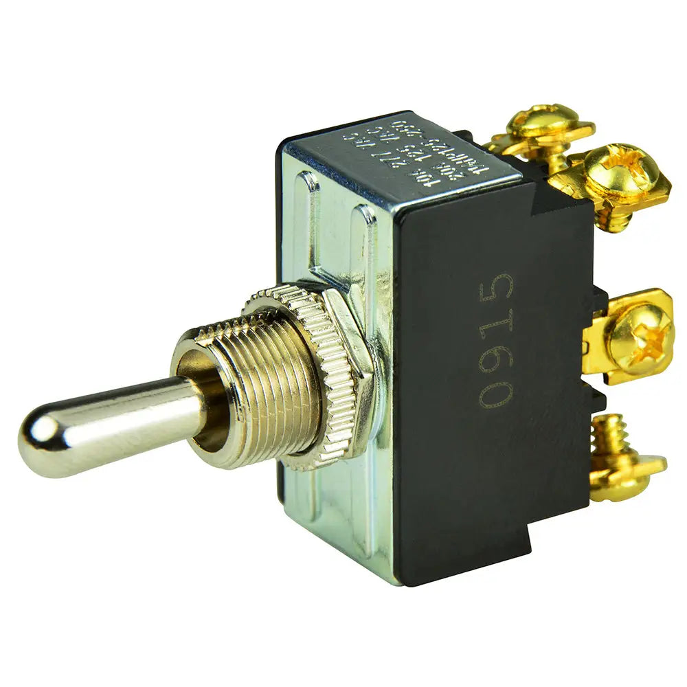 BEP DPDT Chrome Plated Toggle Switch - (ON)/OFF/(ON) [1002012] - Switches & Accessories