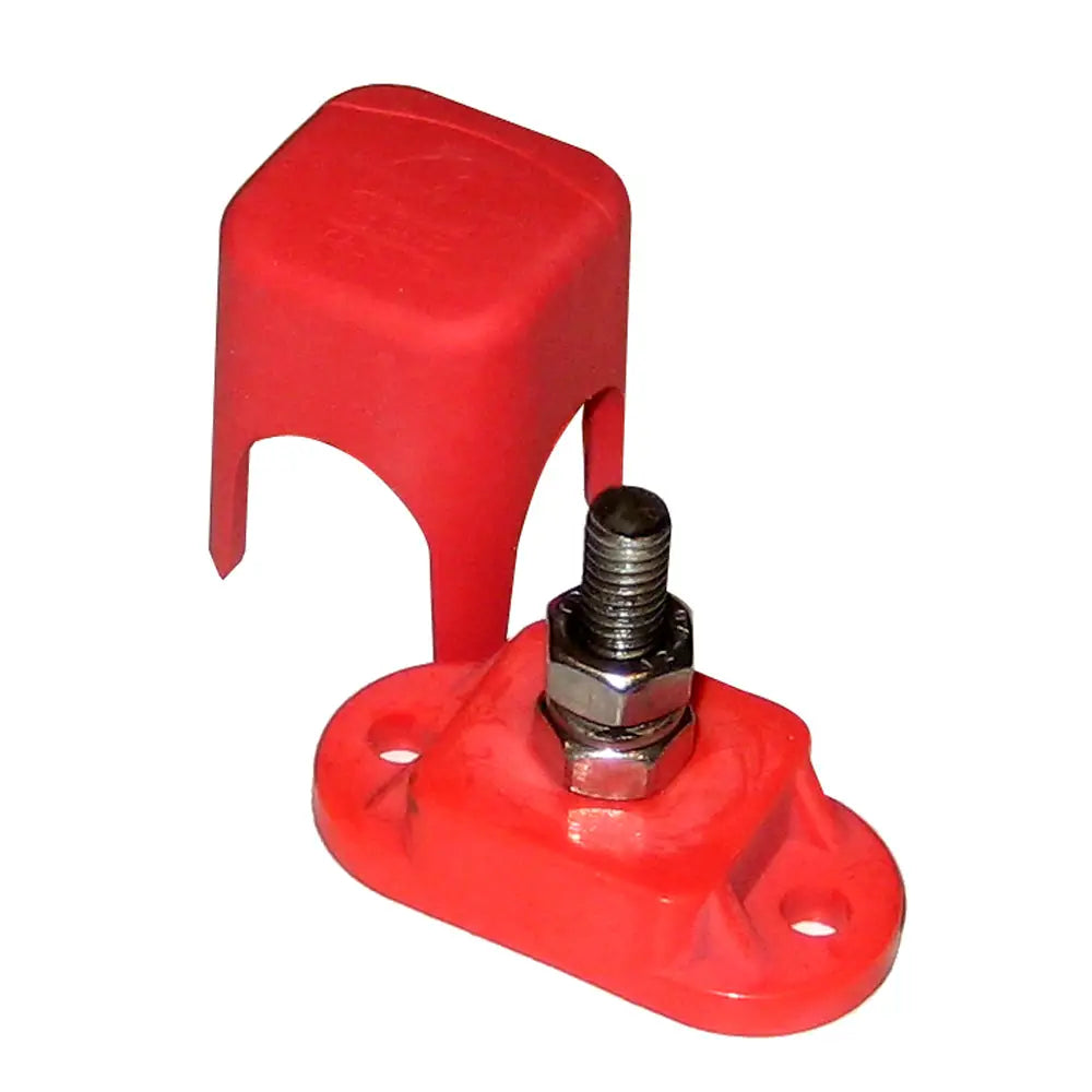 BEP Pro Installer Single Insulated Distribution Stud - 1/4’’ - Positive [IS-6MM-1R/DSP] - Busbars Connectors &