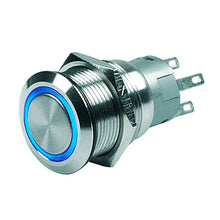 BEP Push Button Switch - 24V Latching On/Off - Blue LED [80-511-0007-01] - Switches & Accessories