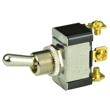 BEP SPDT Chrome Plated Toggle Switch - ON/OFF/(ON) [1002015] - Switches & Accessories