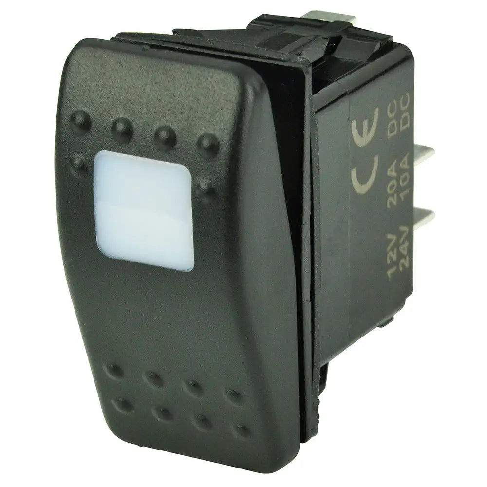 BEP SPST Contura Switch - 1-Amber LED - OFF/ON [1001801] - Switches & Accessories