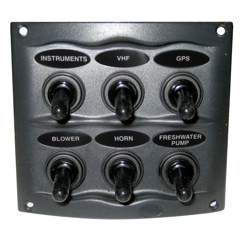 BEP Waterproof Panel - 6 Switches - Grey [900-6WP] - Electrical Panels