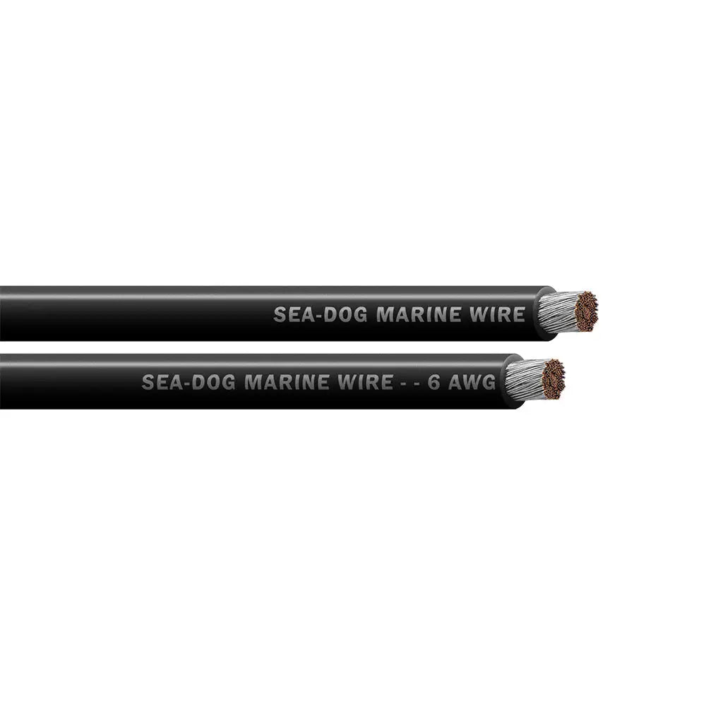 Black 6 AWG Battery Cable Sea-Dog 250 Foot - Wire