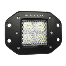 Black Oak 2’’ Flush Mount LED Pod Light - Flood Optics - Black Housing - Pro Series 3.0 [2F-FPOD10CR] - Flood/Spreader