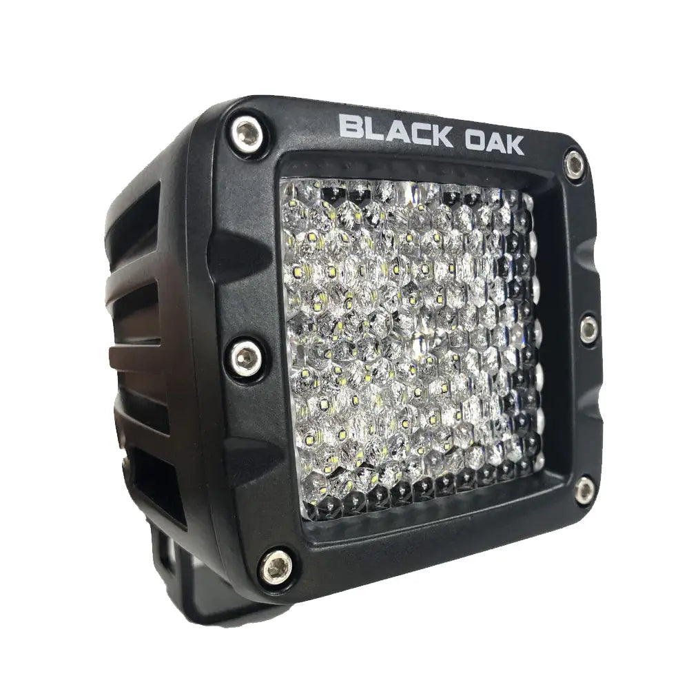Black Oak 2’’ LED Pod Light - Diffused Optics - Black Housing - Pro Series 3.0 [2D-POD10CR] - Pods & Cubes