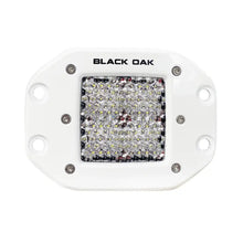 Black Oak 2’’ Marine Flush Mount LED Pod Light - Diffused Optics - White Housing - Pro Series 3.0 [2DM-FPOD10CR] - Pods