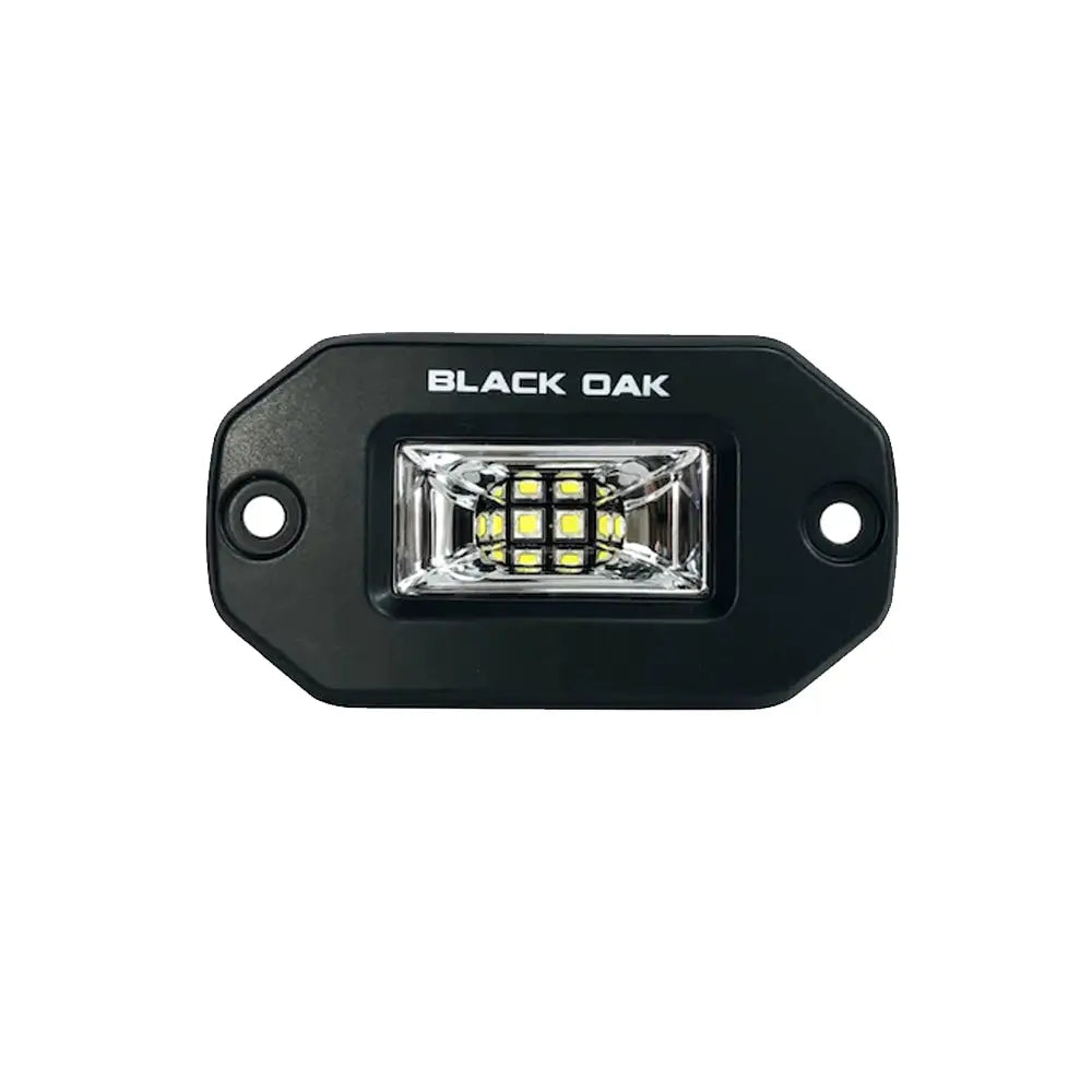 Black Oak 2’’ Marine Flush Mount Spreader Light - Black Housing - Pro Series 3.0 [2FSLB-S] - Flood/Spreader Lights