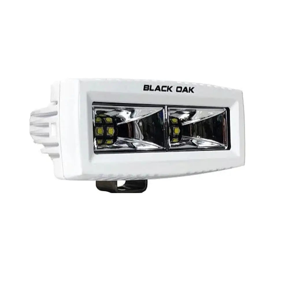 Black Oak 4’’ Marine Spreader Light - Scene Optics - White Housing - Pro Series 3.0 [4MS-S] - Flood/Spreader Lights