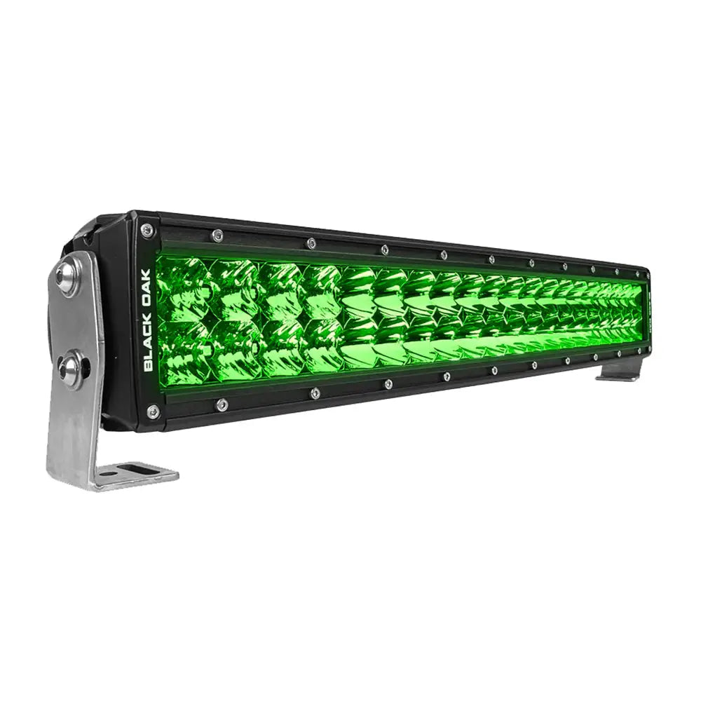 Black Oak Curved Double Row Combo Green Hog Hunting 20’’ Pro Series 3.0 LED Light Bar [20CG-D3OS] - Light Bars