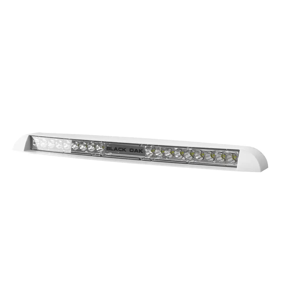 Black Oak Low Profile Marine Bar - Spot - White [LP-WS] - Light Bars