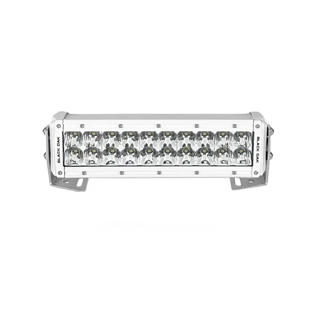 Black Oak Pro Series 3.0 Double Row 10’’ LED Light Bar - Combo Optics - White Housing [10CM-D5OS] - Lighting