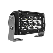 Black Oak Pro Series 3.0 Double Row 4’’ LED Light Bar - Flood Optics - Black Housing [4F-D5OS] - Lighting