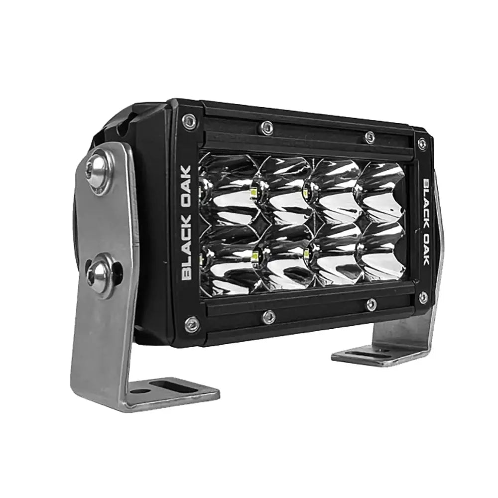 Black Oak Pro Series 3.0 Double Row 4’’ LED Light Bar - Spot Optics - Black Housing [4S-D5OS] - Lighting