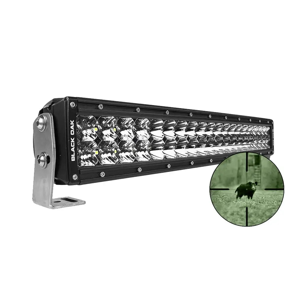 Black Oak Pro Series Double Row Combo Infrared 20’’ 940nm Light Bar - Black [20IR-940] - Light Bars