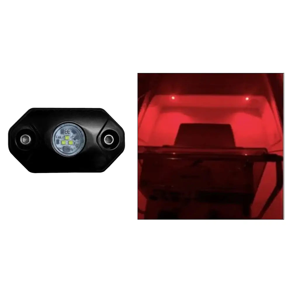 Black Oak Rock Accent Light - Red - Black Housing [RL-R] - Interior / Courtesy Light
