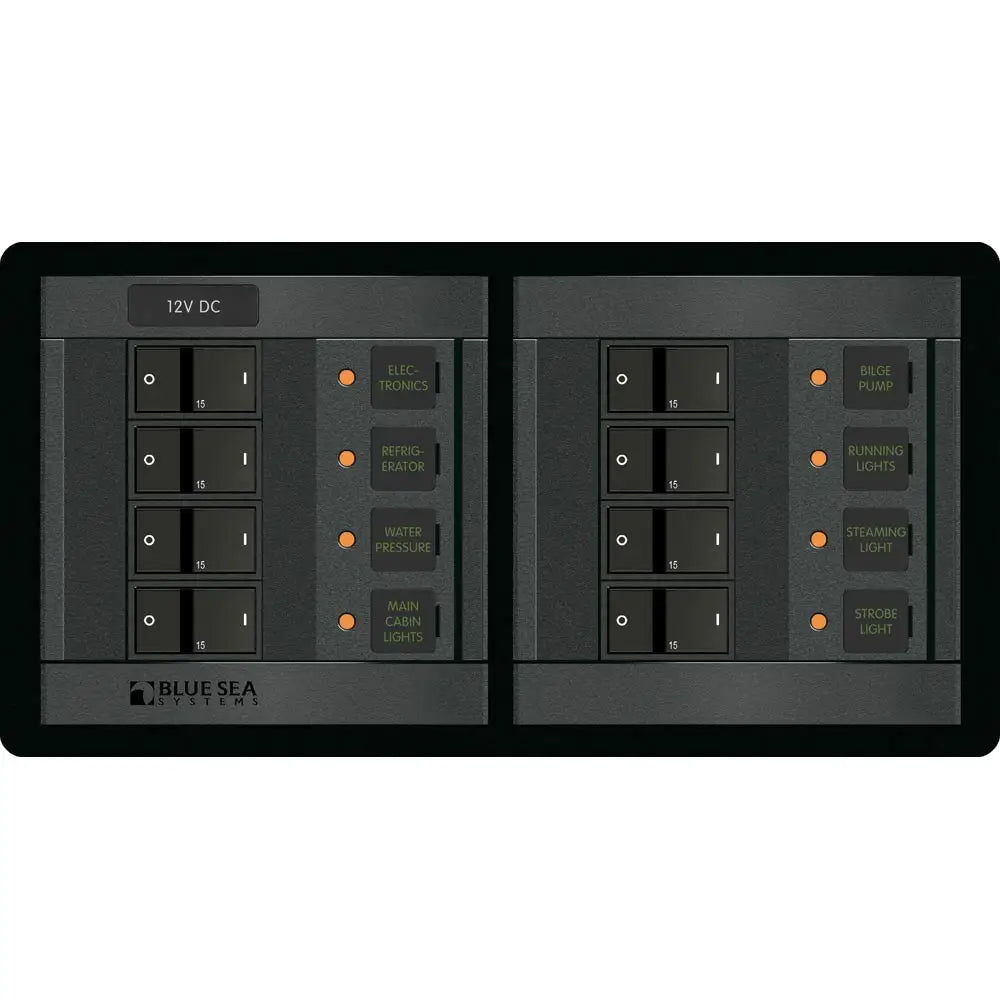 Blue Sea 1225 12V DC 8 Position - Horizontal [1225] - Electrical Panels