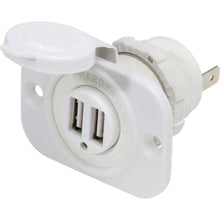 Blue Sea 12V DC Dual USB Charger Socket - White [1016200] - Accessories