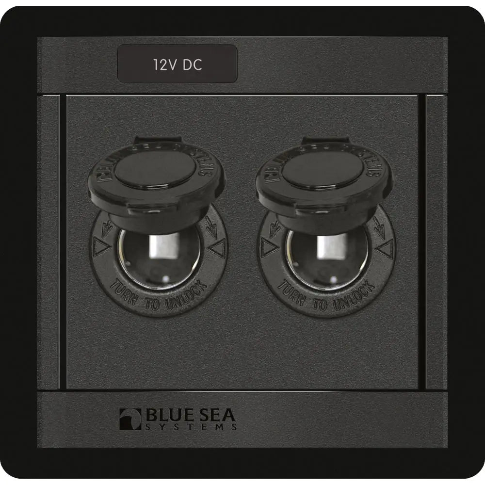 Blue Sea 1472 DC 12V Socket Panel [1472] - Electrical Panels
