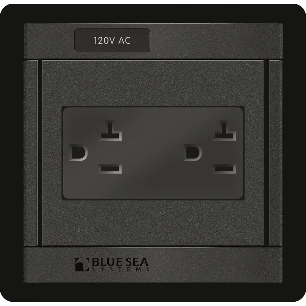 Blue Sea 1479 360 Panel - 120V AC DUal Outlet [1479] - Electrical Panels