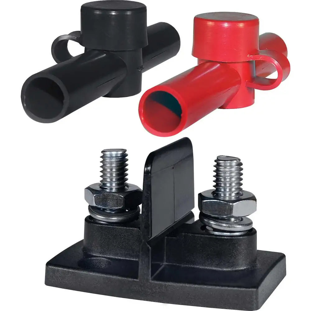 Blue Sea 2018 Dual PowerPost Cable Connectors - 1 X 5/16’’ - 1 X 3/8’’ [2018] - Busbars Connectors & Insulators