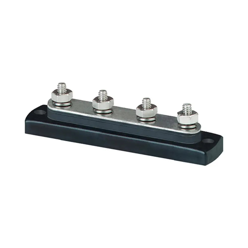 Blue Sea 2305 MiniBus 100 Ampere Common BusBar 4 x 10-32 Stud Terminal [2305] - Busbars Connectors & Insulators