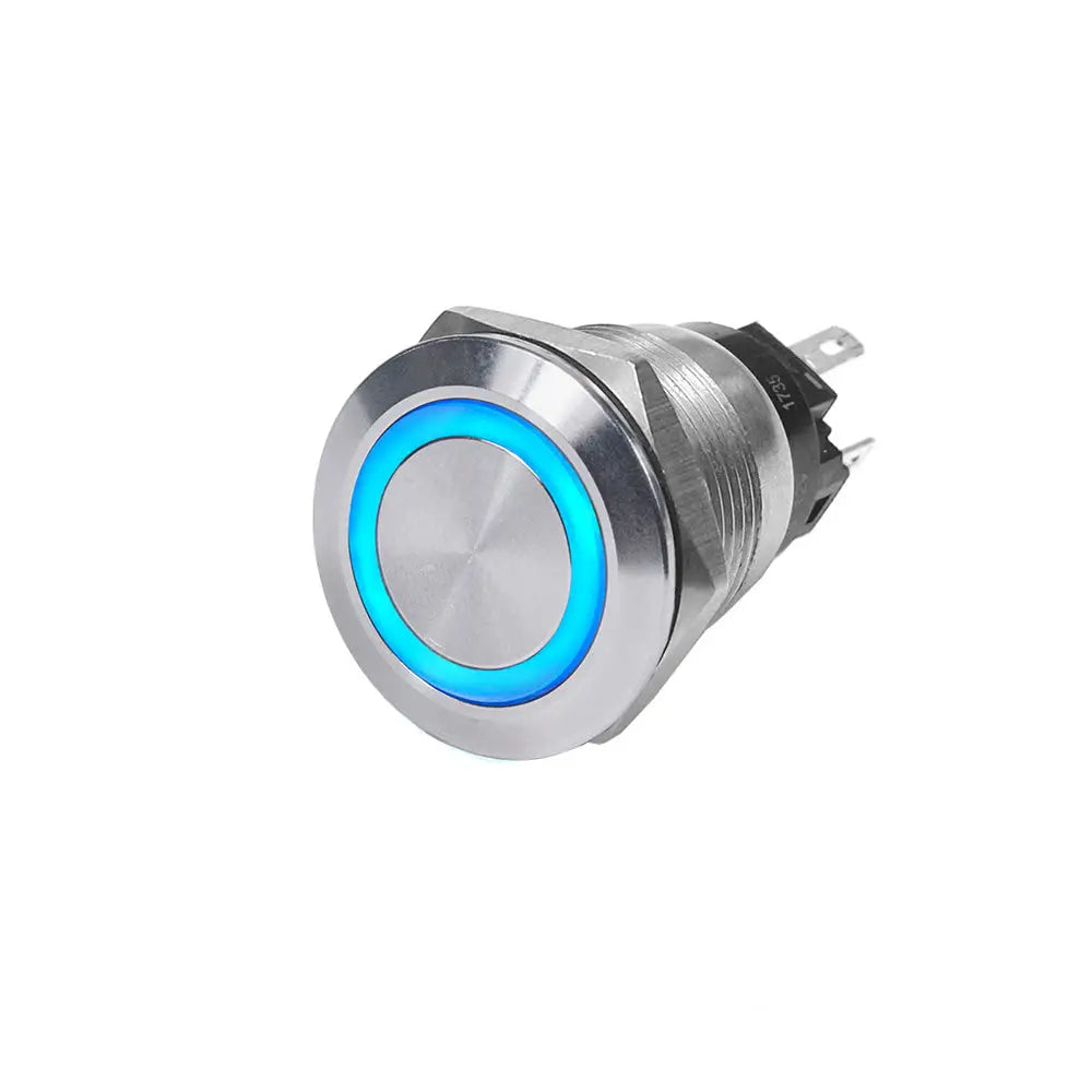 Blue Sea 4160 SS Push Button Switch - Off-On - Blue - 10A [4160] - Switches & Accessories