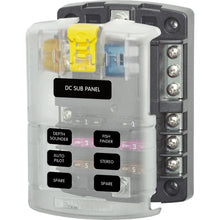 Blue Sea 5025 ST Blade Fuse Block w/Cover - 6 Circuit w/Negative Bus [5025] - Circuit Breakers