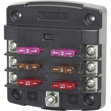 Blue Sea 5033 ST Blade Fuse Block w/out Cover - 6 Circuit w/out Negative Bus [5033] - Fuse Blocks & Fuses